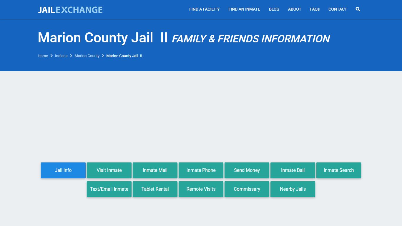 Marion County Jail II IN | Booking, Visiting, Calls, Phone